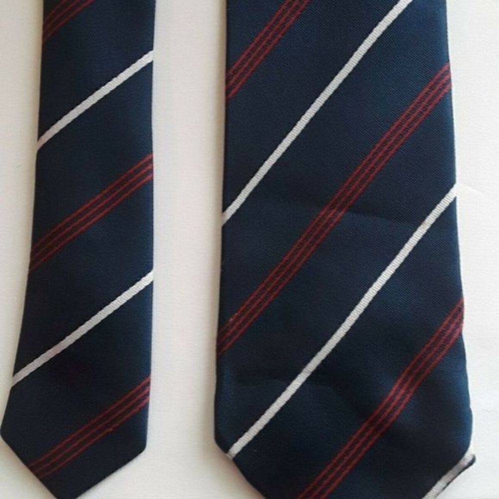 Men's Necktie Eclaire Made in Japan Blue/White/Red‎
